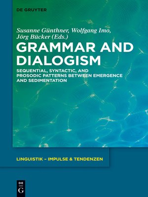 cover image of Grammar and Dialogism